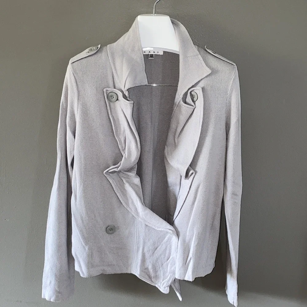 Cabi grey sweater cardigan